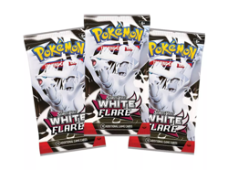 Pokemon Scarlet Violet White Flare Tech Sticker Collection 3 Pack Blister - NEW - Image 5