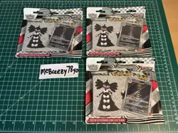 Pokemon TCG S&V White Flare 3 Pack Blister Tech Sticker Collection Lot Of 3 NEW - Image 1