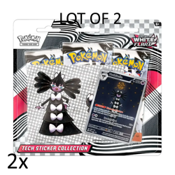 Pokemon TCG Scarlet Violet White Flare 3Pk Blister Tech Sticker Collection Lot 2 - Image 1