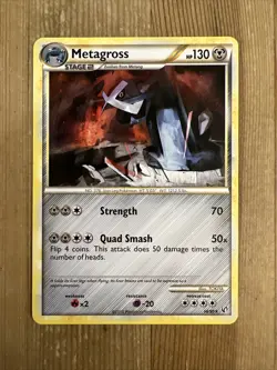 Metagross 18/90 HGSS Undaunted Pokemon Card NM - Image 1