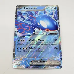 Pokemon TCG Kyogre ex 178 SV Scarlet & Violet Black Star Promo Double Raren Card - Image 1