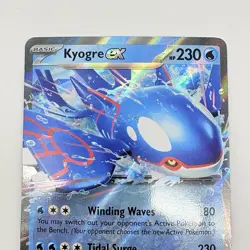 Pokemon TCG Kyogre ex 178 SV Scarlet & Violet Black Star Promo Double Raren Card - Image 3