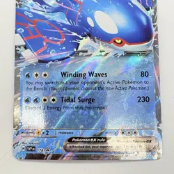 Pokemon TCG Kyogre ex 178 SV Scarlet & Violet Black Star Promo Double Raren Card - Image 4
