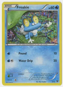 Pokemon - Froakie (McDonald's Collection 2014 holo promo card - 4/12) - Image 1