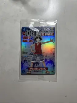One Piece US Voyage College Basketball Monkey D. Luffy Collectible Card SEALED - Image 1