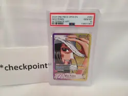 2024 ONE PIECE OP09-EMPERORS IN THE NEW WORLD ALTERNATE ART NICO ROBIN PSA 10 - Image 1