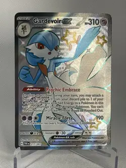 Pokemon Card Gardevoir ex 217/091 Paldean Fates Shiny Ultra Rare Near Mint - Image 1