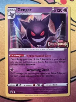 Gengar SWSH241 SWSH: Sword & Shield Promo Prerelease Holo Pokemon TCG Card - Image 1