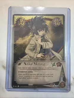 Naruto CCG Anko Mitarashi FOIL Very Good Condition Lightning Ninja Card - Image 1