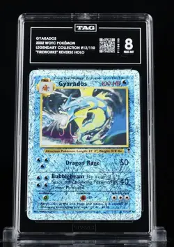 Pokemon Gyarados Reverse Holo 12/110 Legendary Collection TAG 8 🐉💧2nd Highest - Image 1