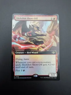 MTG; Slickshot Show-Off; FOIL; Extended Art; NM) Outlaws of Thunder Junction - Image 2