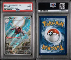 NINJASK #137 ILLUSTRATION RARE 2025 POKEMON MEG EN MEGA EVOLUTION PSA 9 LOW POP - Image 3