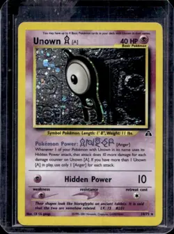 2001 Pokemon Neo Discovery 1st Edition Unown A #33/75 - Image 1