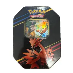 Pokemon TCG Crown Zenith Galarian Zapdos Legendary Bird Tin | New/Sealed - Image 1