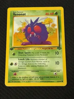 Venonat 63/64 Pokemon 1st Edition Jungle - Image 1