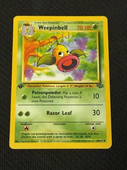 Weepinbell 48/64 Pokemon 1st Edition Jungle - Image 1