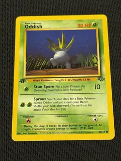 Oddish 58/64 Pokemon 1st Edition Jungle - Image 1