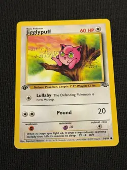 Jigglypuff 54/64 Pokemon 1st Edition Jungle - Image 1