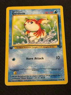 Goldeen 53/64 Pokemon 1st Edition Jungle - Image 1