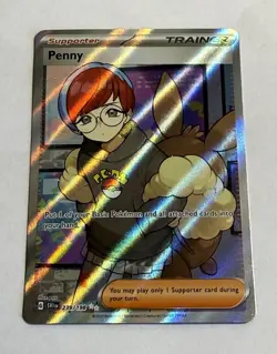 Pokemon Penny 239/198 Full Art Trainer Scarlet & Violet Base Set - Excellent - Image 3
