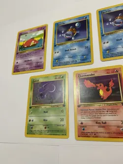 First Edition Pokemon Team Rocket Lot Slowpoke Charmander Zubat Squirtle x2 - Image 4