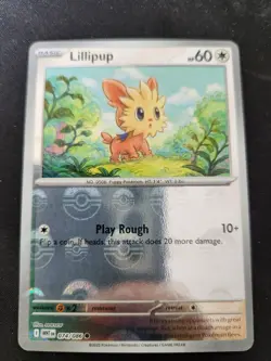 Sv: White Flare Pokemon TCG Lillipup Pokeball Foil NM 074/086 - Image 1