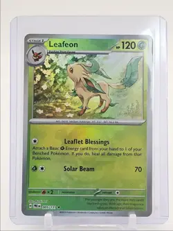 LEAFEON 2025 POKEMON PRISM EVOLUTIONS POKE BALL REVERSE HOLO 005/131 Q3687 - Image 1