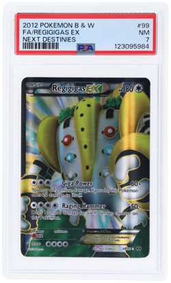 2012 Pokemon Black and White Next Destinies Regigigas Ex #99 PSA 7 - Image 1
