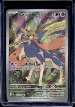 2025 Pokemon Phantasmal Flames Zacian Illustration Rare #100/094 - Image 1
