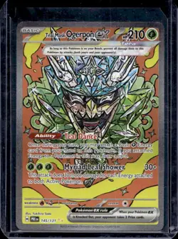 2025 Pokemon Prismatic Evolutions Teal Mask Ogerpon ex #145/131 - Image 1