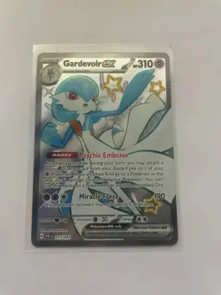 Pokemon 2024 SV Paldean Fates Gardevoir EX 217/091 Shiny Ultra Rare Full Art NM - Image 1