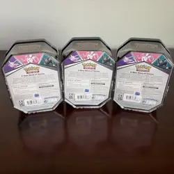 Pokemon TCG 2022 V Heros Tin - Lot of 3 Espeon V Sealed In Hand - Image 2