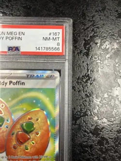 2025 POKEMON MEG EN BUDDY-BUDDY POFFIN ULTRA RARE #167 - PSA 8 - Image 2