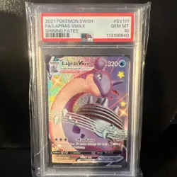 2021 Pokemon SWSH Shining Fates - Lapras Vmax #SV111/SV122 Shiny Vault PSA 10 - Image 1