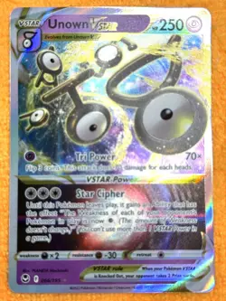 Unknown VStar 066/195 Silver Tempest Pokemon Rare Holo TCG Near Mint - Image 1
