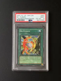 PSA 9 YU-GI-Oh! LON-097 de-Fusion 1st Edition POP 48 - Image 1