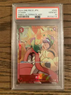 PSA 10 Otama Parallel OP01-006 PRB01 Alt Art Bandai One Piece Card Japanese 2024 - Image 1