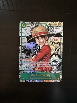 Monkey. D. Luffy One Piece TCG Manga Op13-118 MINT-Clean Copy-See Pics! English - Image 1