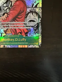 Monkey. D. Luffy One Piece TCG Manga Op13-118 MINT-Clean Copy-See Pics! English - Image 4