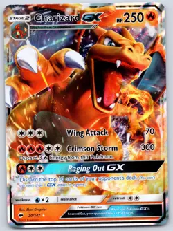 Charizard GX 20/147 (LP) - SM Burning Shadows - Ultra Rare - Pokemon TCG - Image 1