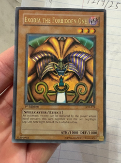 Exodia LOB-124 1st edition *American English* yugioh Exodia the Forbidden One - Image 1