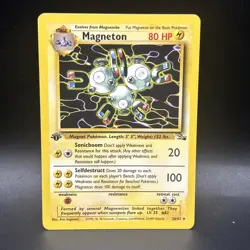 Pokemon TCG Magneton Fossil 26/62 Regular 1st Edition - Rare - Image 1
