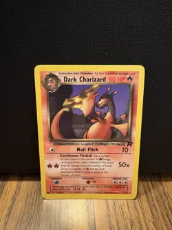 Pokemon TCG Dark Charizard 21/82 Base Set Non-Holo Rare Card LP - Image 1