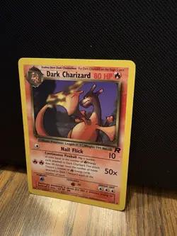 Pokemon TCG Dark Charizard 21/82 Base Set Non-Holo Rare Card LP - Image 2