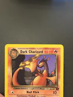 Pokemon TCG Dark Charizard 21/82 Base Set Non-Holo Rare Card LP - Image 4