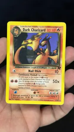 Pokemon Dark Charizard TCG Non-Holo Rare Card 21/82 LP/MP Condition - Image 1