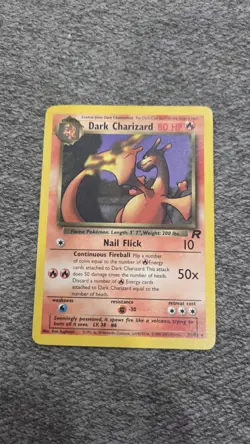 Pokemon Dark Charizard TCG Non-Holo Rare Card 21/82 LP/MP Condition - Image 1