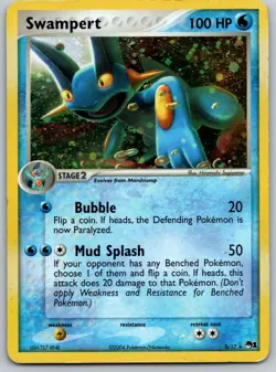 Swampert - 5/17 - Pop Series 1 - Holo - Pokemon Card - MP - Image 1