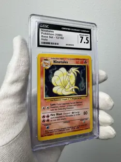 CGC 7.5 Ninetales 1999 Base Set 12/102 Holo Pokemon Card Vintage WOTC TCG - Image 1