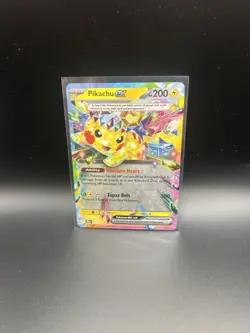 🔥Pokemon TCG Surging Sparks Pikachu EX Double Rare Rainbow Holo Card 057/191 🔥 - Image 1